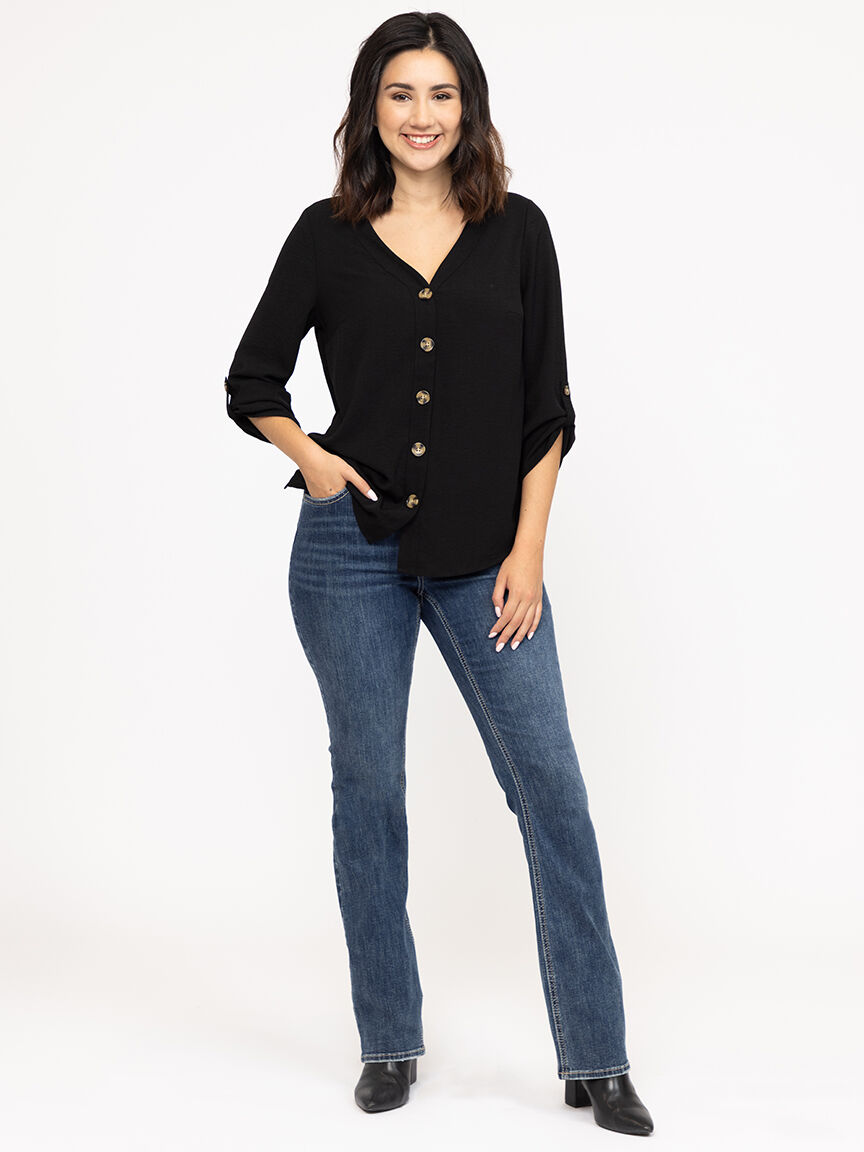 Women's Button Front Blouse